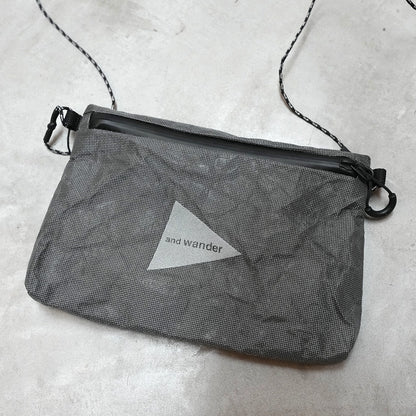 【and wander】アンドワンダー UltraWeave pouch "Gray"