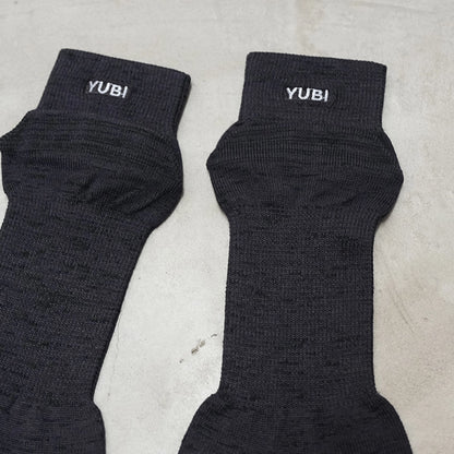 【YUBI SOCKS】 ユビソックス Tabi Quarter Crew Axio Wool "Black"
