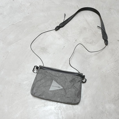 【and wander】アンドワンダー UltraWeave pouch "Gray"