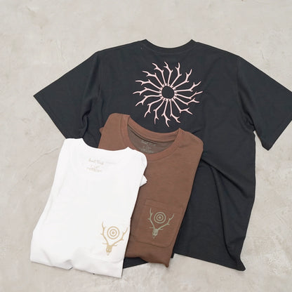【South2 West8】サウスツーウエストエイト S/S Round Pocket Tee-Circle Horn "3Color" ※ネコポス可
