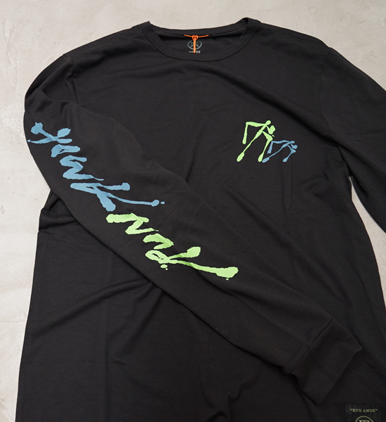 【ROARK RUN AMOK】ロアークランアモック men's Mathis LS "Black Fjord" ※ネコポス可