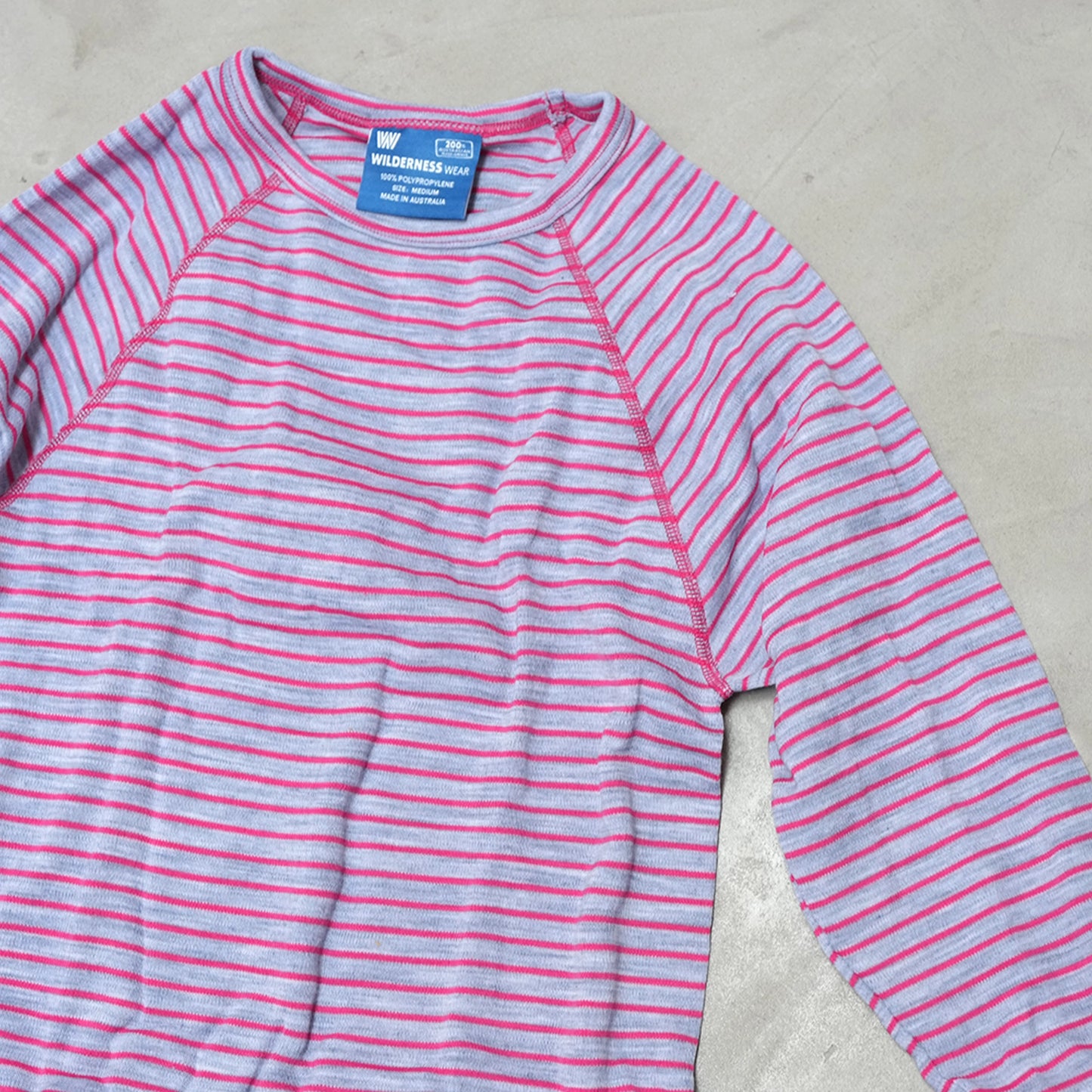 【WILDERNESS WEAR】ウィルダネスウェア PolyPRO+ 190 Long Sleeve Crew Stripe "4Color"