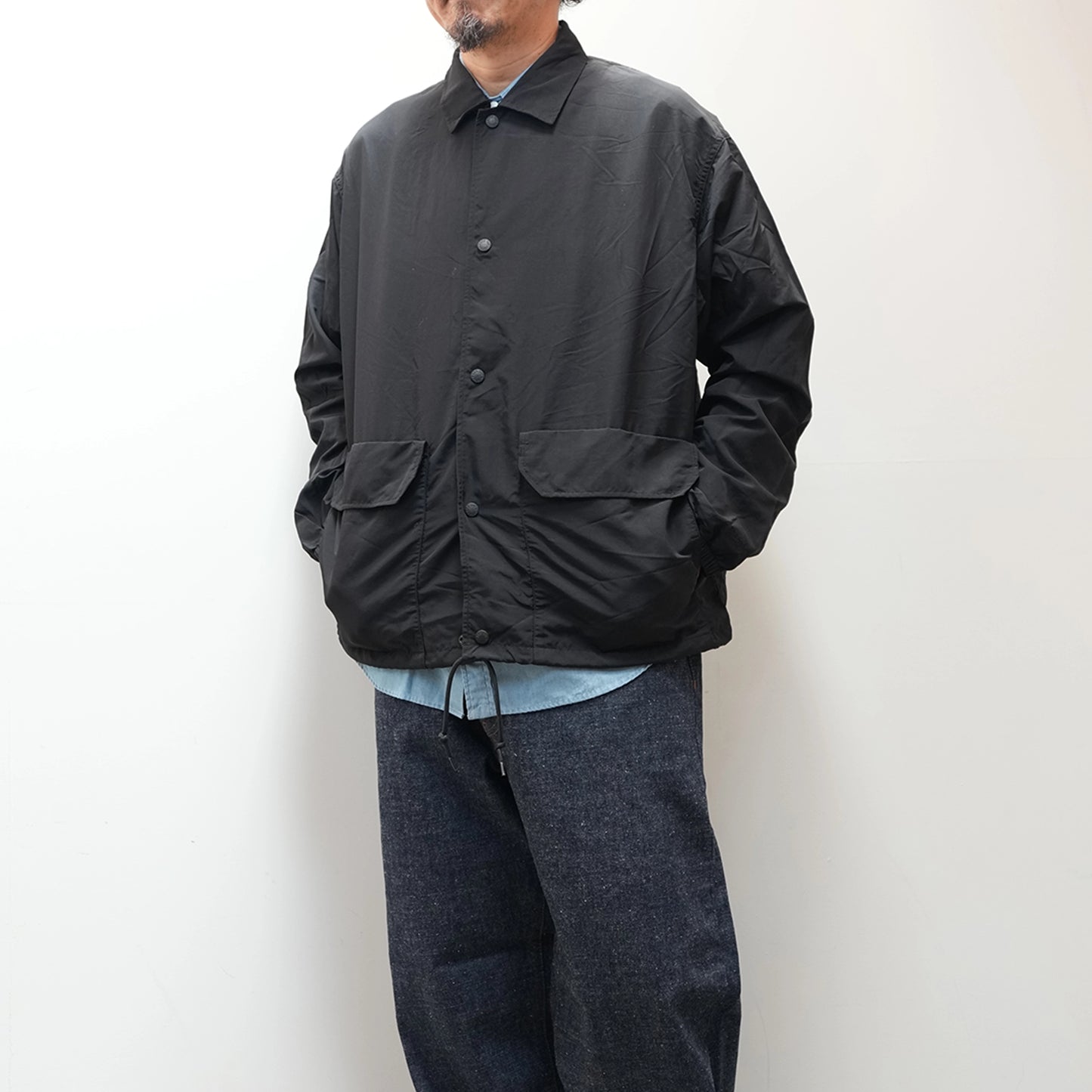 【THE NORTH FACE Purple Label】ノースフェイスパープルレーベル men's PERTEX UNLIMITED Field Coach Jacket "Black"