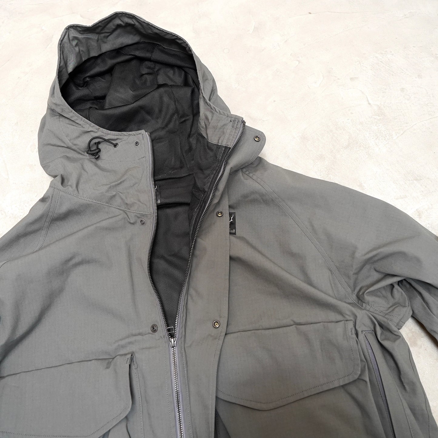 【South2 West8】サウスツーウエストエイト men's River Trek Utility Jacket-C/MO Ripstop "Gray"