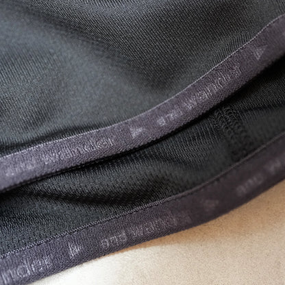 【and wander】アンドワンダー women's dry jersey LS hoodie "Black" ※ネコポス可