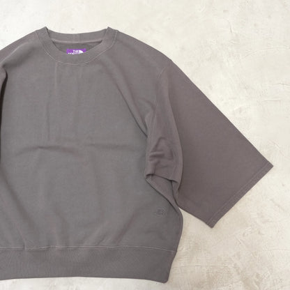【THE NORTH FACE Purple Label】ノースフェイスパープルレーベル  women's 11oz Field Cropped Sleeve Sweatshirt "Asphalt Gray"
