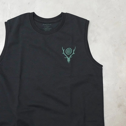 【South2 West8】サウスツーウエストエイト men's Sleeveless Crew Neck Tee - Skull & Target "3Color"