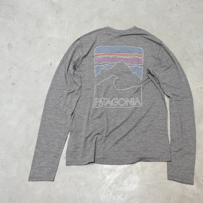 【patagonia】パタゴニア men's Long-Sleeved Capilene Cool Sun Shirt (Peak Visions) ※ネコポス可