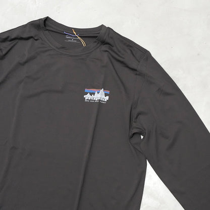 【patagonia】パタゴニア men's Long-Sleeved Capilene Cool Daily Shirt - '73 Skyline "BLK" ※ネコポス可