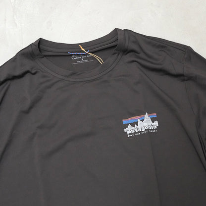 【patagonia】パタゴニア men's Long-Sleeved Capilene Cool Daily Shirt - '73 Skyline "BLK" ※ネコポス可