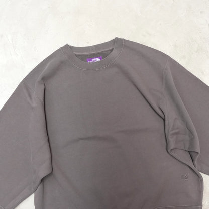 【THE NORTH FACE Purple Label】ノースフェイスパープルレーベル  women's 11oz Field Cropped Sleeve Sweatshirt "Asphalt Gray"