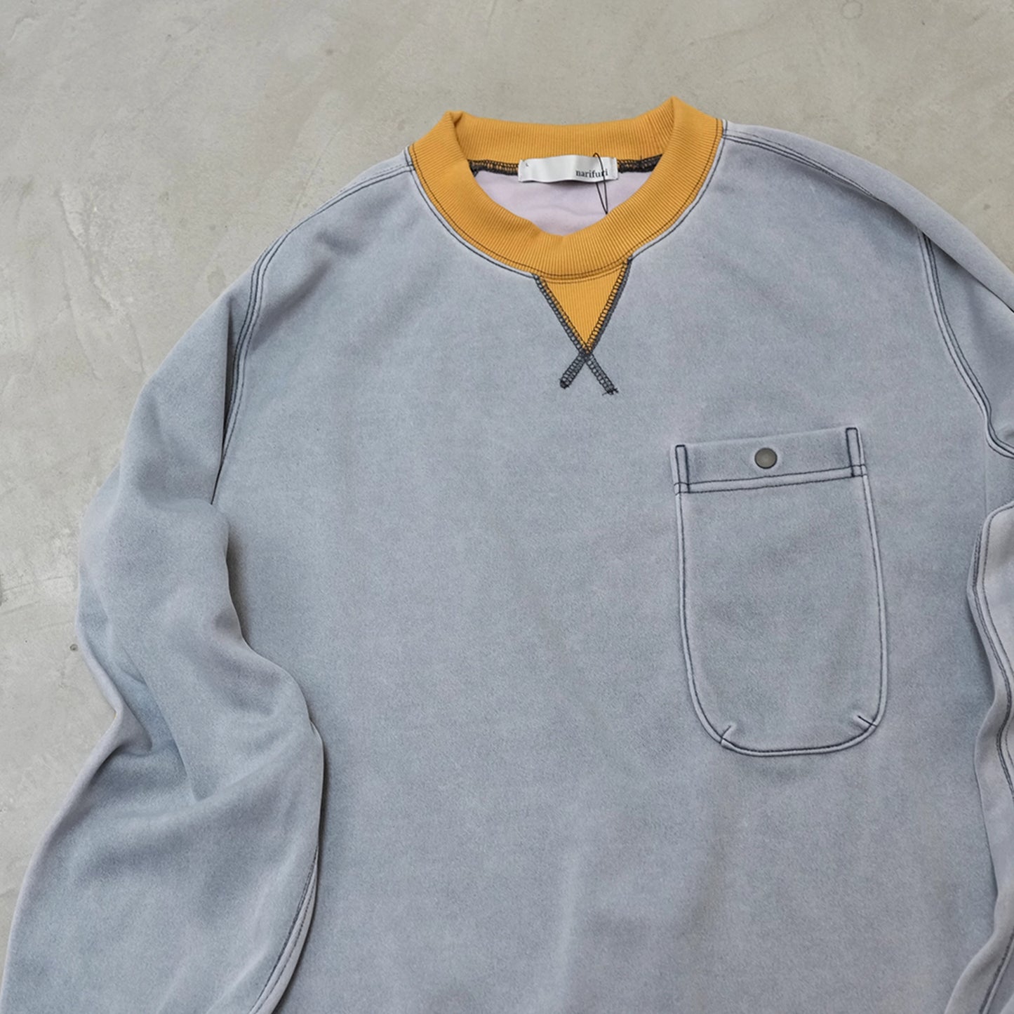 【NFC narifuri】ネイチャーフィールドクラブ ナリフリ NFC ピグメントジャージークルースウェット "2Color”