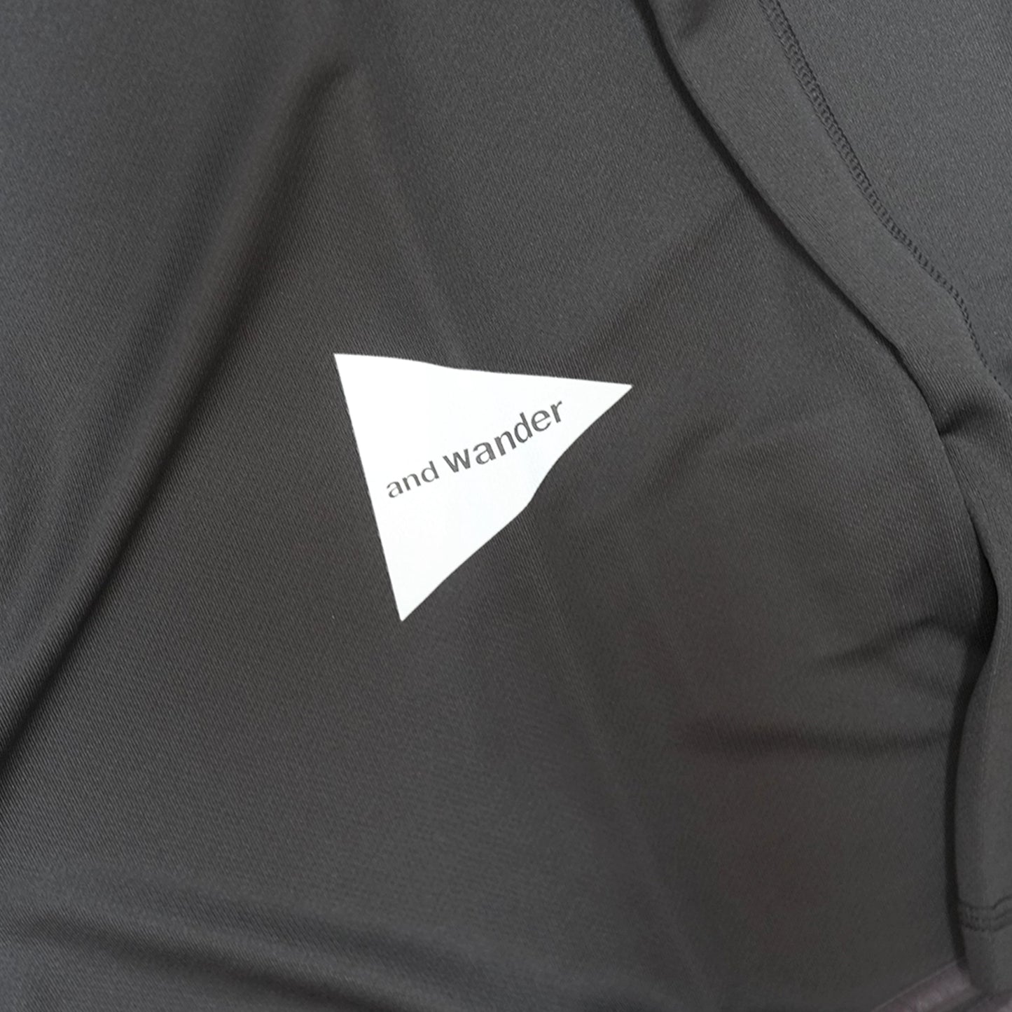 【and wander】アンドワンダー women's dry jersey LS hoodie "Black" ※ネコポス可