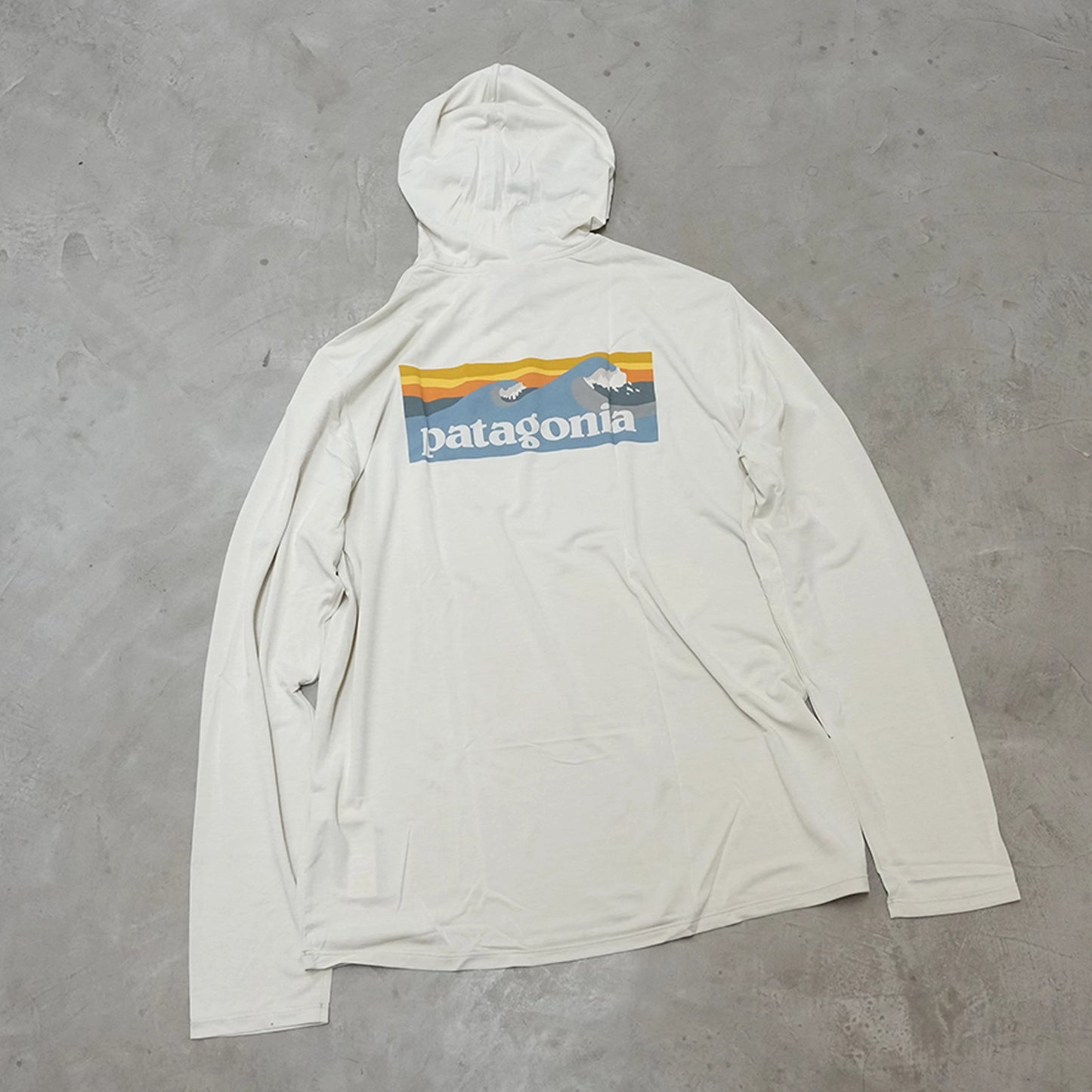 【patagonia】パタゴニア men's Capilene Cool Daily Hoody - Boardshort Logo "DYWH" ※ネコポス可