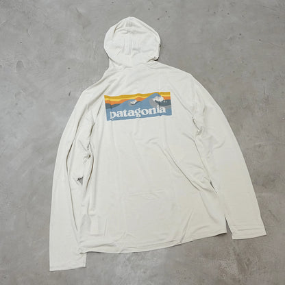 【patagonia】パタゴニア men's Capilene Cool Daily Hoody - Boardshort Logo "DYWH" ※ネコポス可