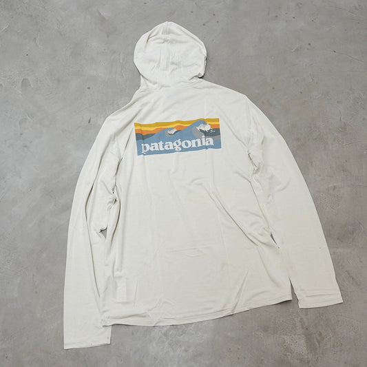 【patagonia】パタゴニア men's Capilene Cool Daily Hoody - Boardshort Logo "DYWH" ※ネコポス可