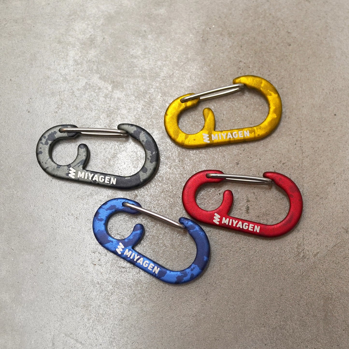 【MIYAGEN】ミヤゲン キーカラビナ4個 ※ネコポス可