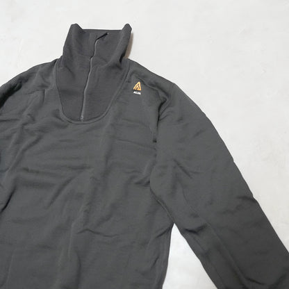 【ACLIMA】アクリマ men's Hotwool Polo Zip "Jet Black"