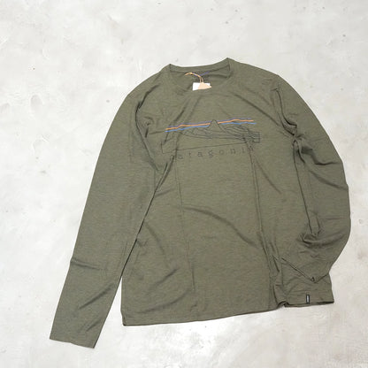 【patagonia】パタゴニア men's Long-Sleeved Capilene Cool Trail Shirt - Stratapeaks "BSNG" ※ネコポス可