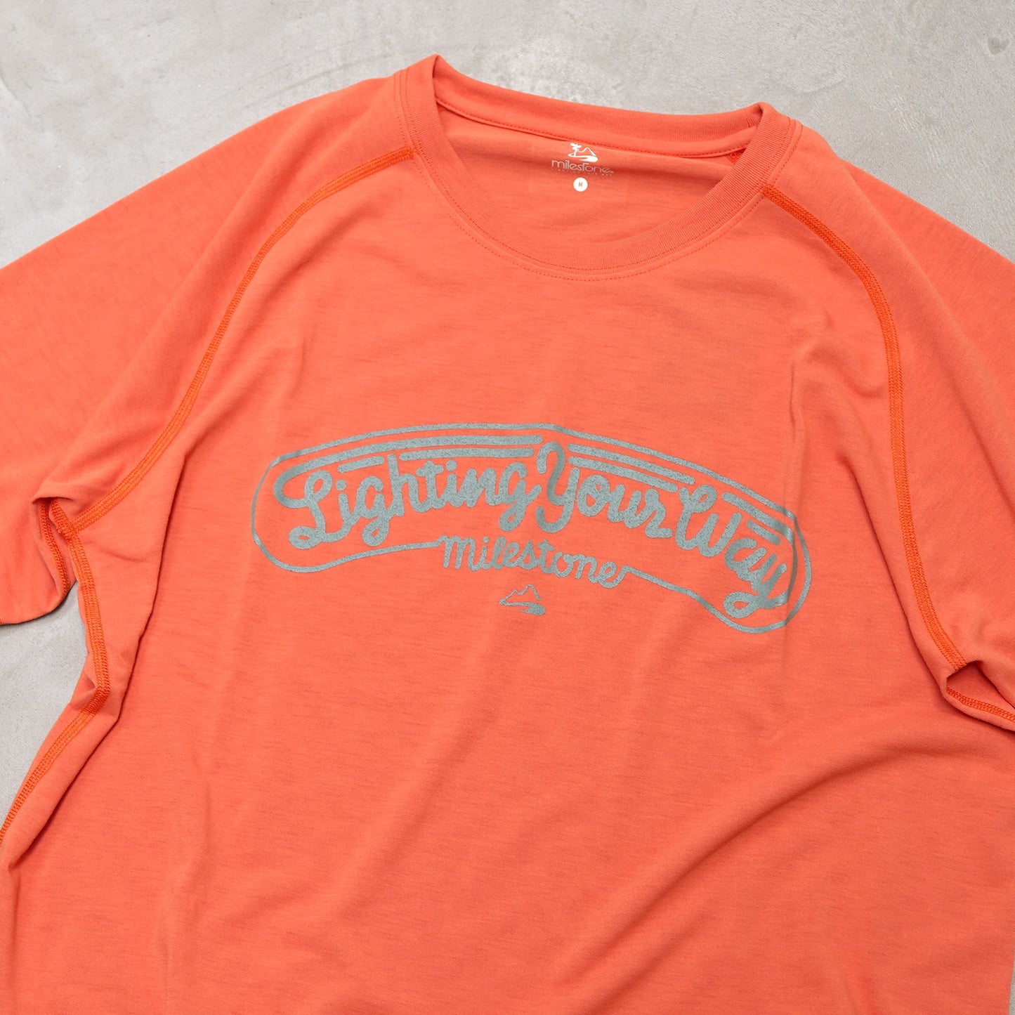 【milestone】マイルストーン unisex milestone original canvas T-SHIRTS LIGHTING YOUR WAY "2Color" ※ネコポス可