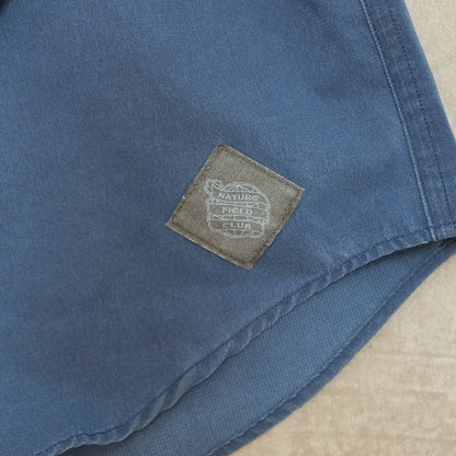 【NFC narifuri】ネイチャーフィールドクラブ ナリフリ NFC ピグメントメッシュシャツ "Indigo”