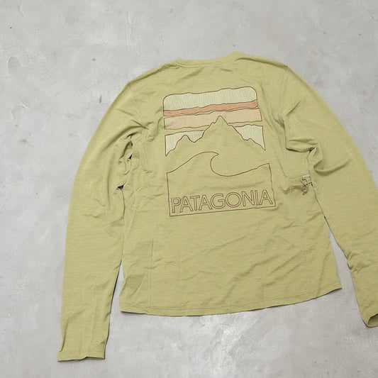 【patagonia】パタゴニア women's Long-Sleeved Capilene Cool Sun Shirt - Peak Visions "GGNX" ※ネコポス可
