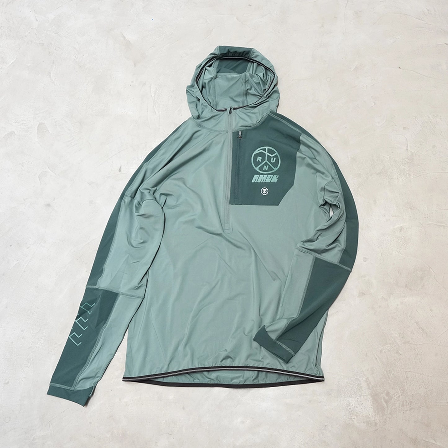 【ROARK RUN AMOK】ロアークランアモック men's Grinnell Hoodie "Dark Forest"