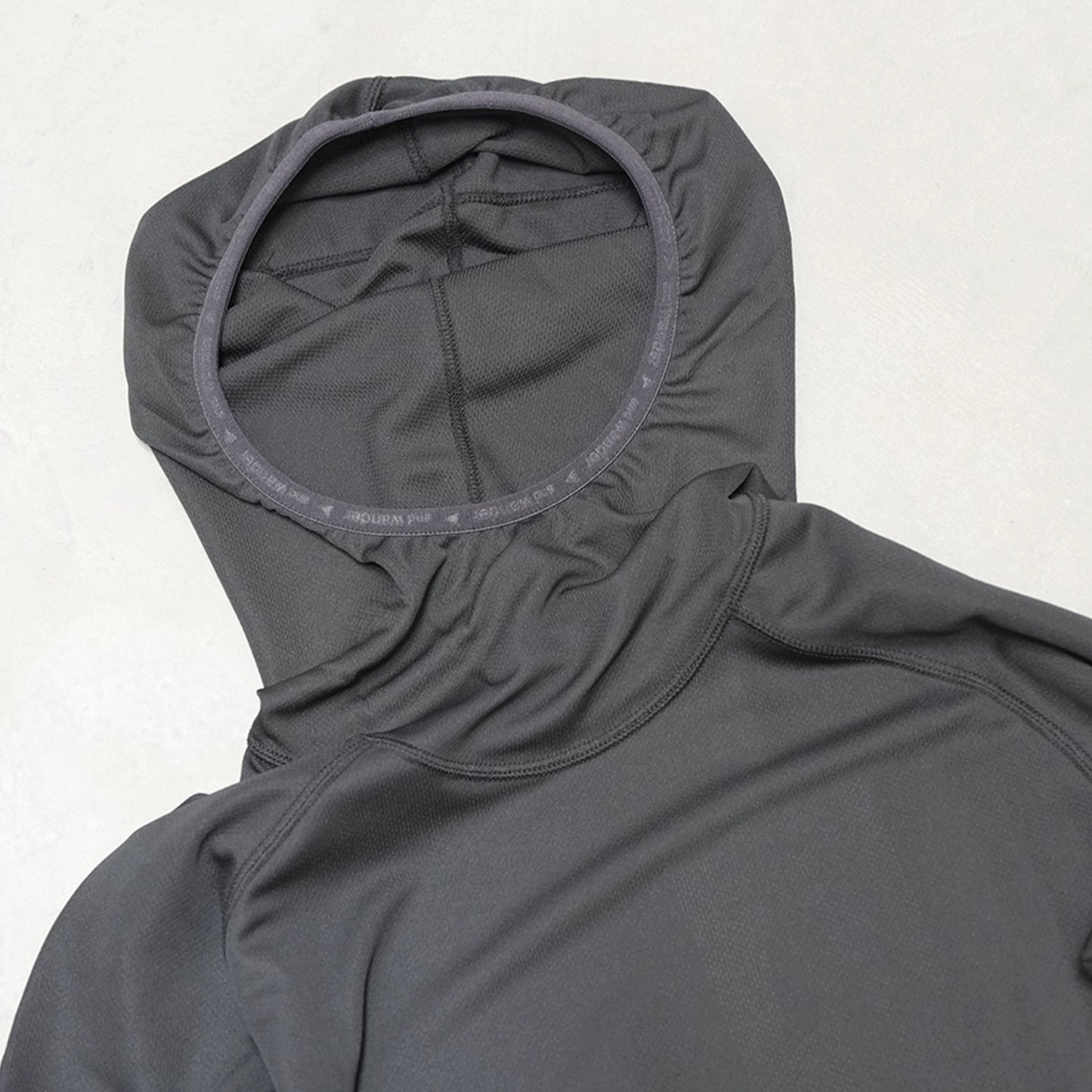 【and wander】アンドワンダー women's dry jersey LS hoodie "Black" ※ネコポス可