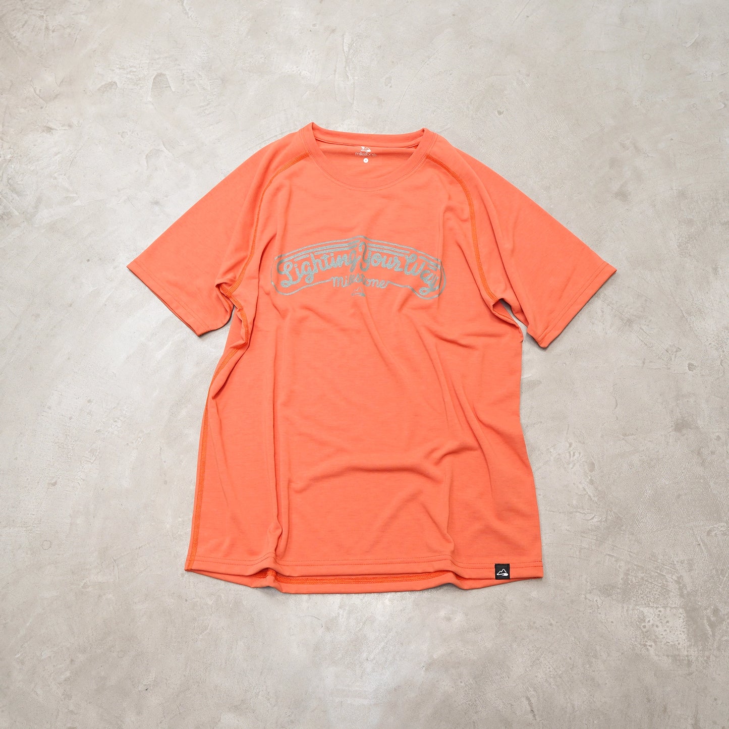 【milestone】マイルストーン unisex milestone original canvas T-SHIRTS LIGHTING YOUR WAY "2Color" ※ネコポス可