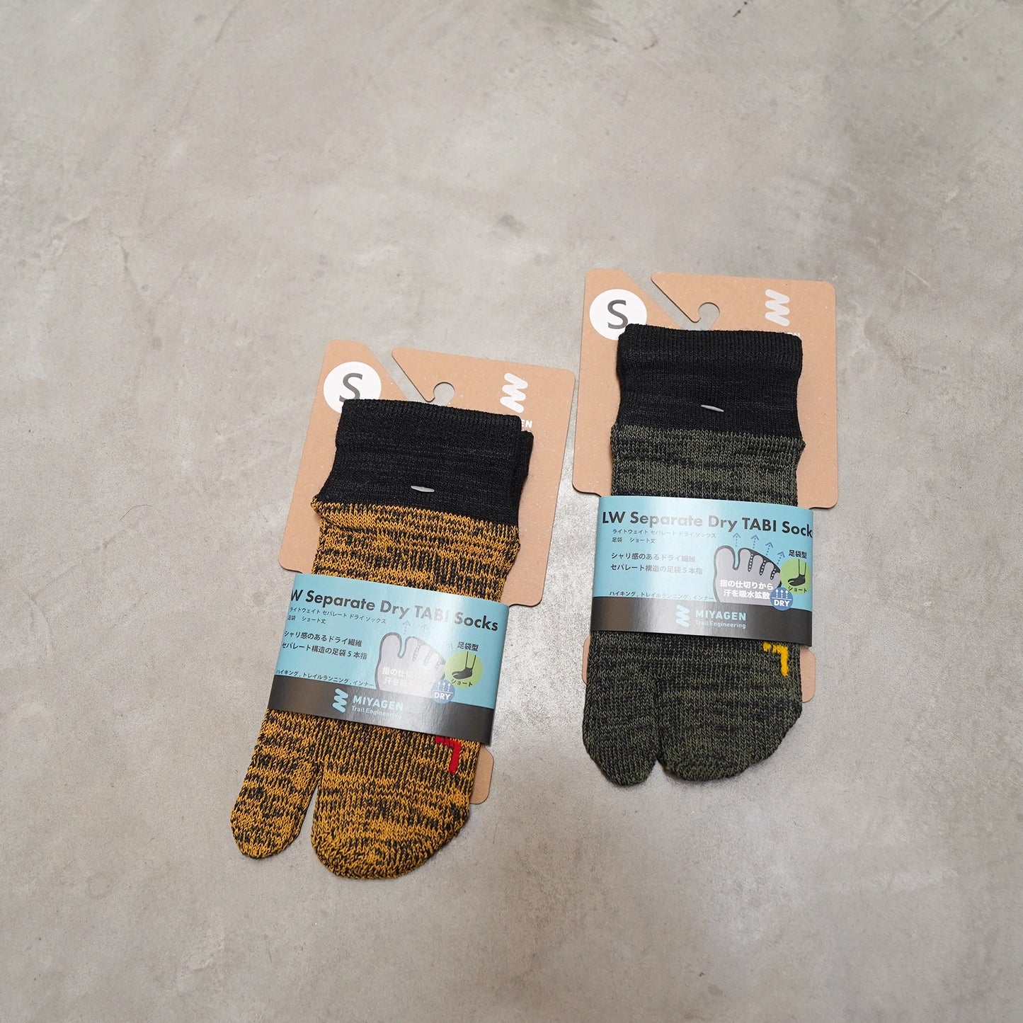 【MIYAGEN】ミヤゲン LW Separate Dry Tabi Socks Short "2Color" ※ネコポス可