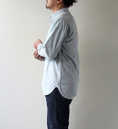 【Mountain Research】マウンテンリサーチ  Utility Shirt ”Sax”