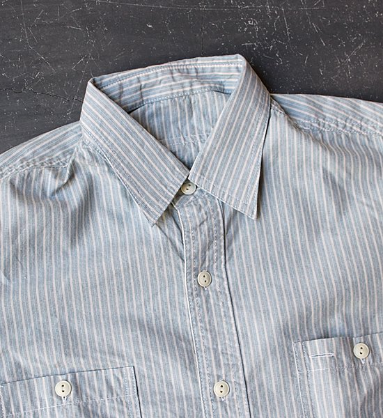 【Mountain Research】マウンテンリサーチ  Utility Shirt ”Sax”