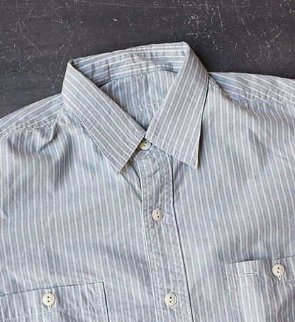 【Mountain Research】マウンテンリサーチ  Utility Shirt ”Sax”