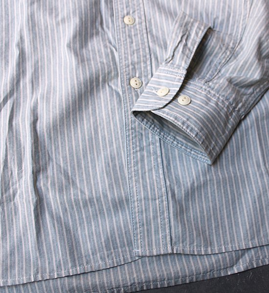 【Mountain Research】マウンテンリサーチ  Utility Shirt ”Sax”