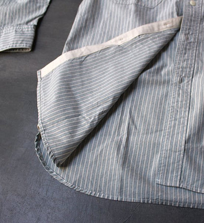 【Mountain Research】マウンテンリサーチ  Utility Shirt ”Sax”