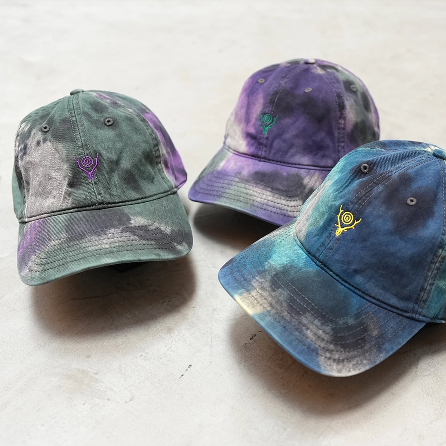 【South2 West8】サウスツーウエストエイト Strap Back Cap - Tie Dye "3Color"