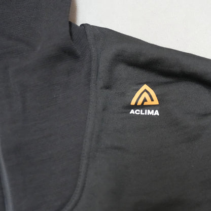 【ACLIMA】アクリマ men's Hotwool Polo Zip "Jet Black"