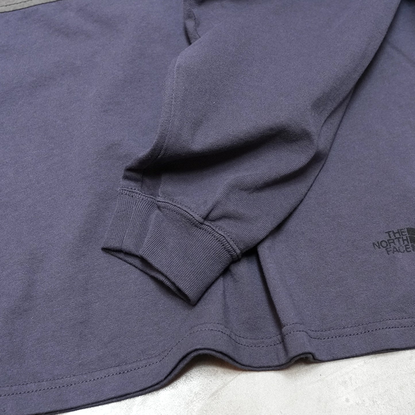 【THE NORTH FACE Purple Label】ノースフェイスパープルレーベル  men's Garment Dyed Field Rugby Shirt "Charcoal"