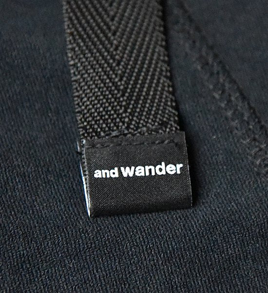 【and wander】 アンドワンダー men's mixd pile short pants "3Color"