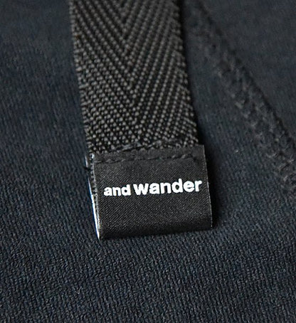 【and wander】 アンドワンダー men's mixd pile short pants "3Color"
