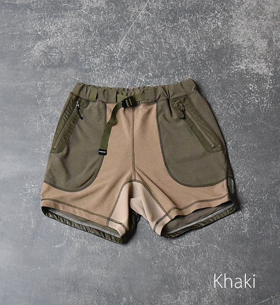 【and wander】 アンドワンダー men's mixd pile short pants "3Color"