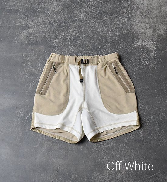 【and wander】 アンドワンダー men's mixd pile short pants "3Color"