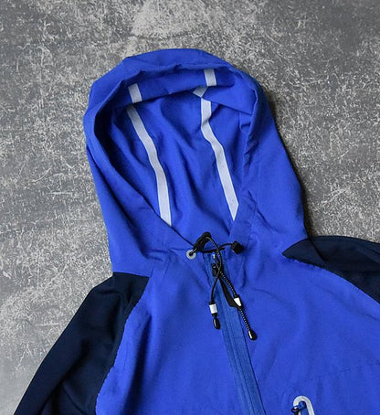 【and wander】 アンドワンダー men's tech hoodie ”Blue”