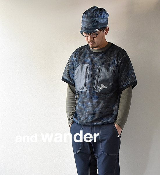 【and wander】 アンドワンダー printed utility pullover "2Color"