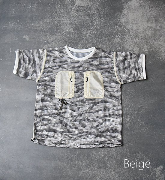 【and wander】 アンドワンダー printed utility pullover "2Color"