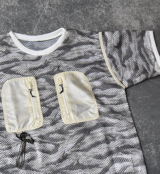 【and wander】 アンドワンダー printed utility pullover "2Color"