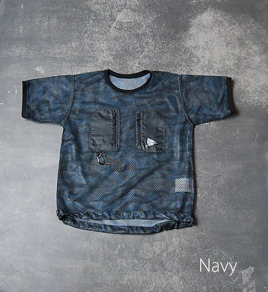 【and wander】 アンドワンダー printed utility pullover "2Color"