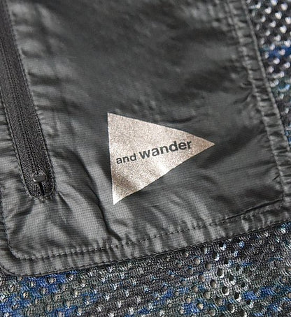 【and wander】 アンドワンダー printed utility pullover "2Color"