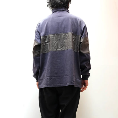 【THE NORTH FACE Purple Label】ノースフェイスパープルレーベル  men's Garment Dyed Field Rugby Shirt "Charcoal"