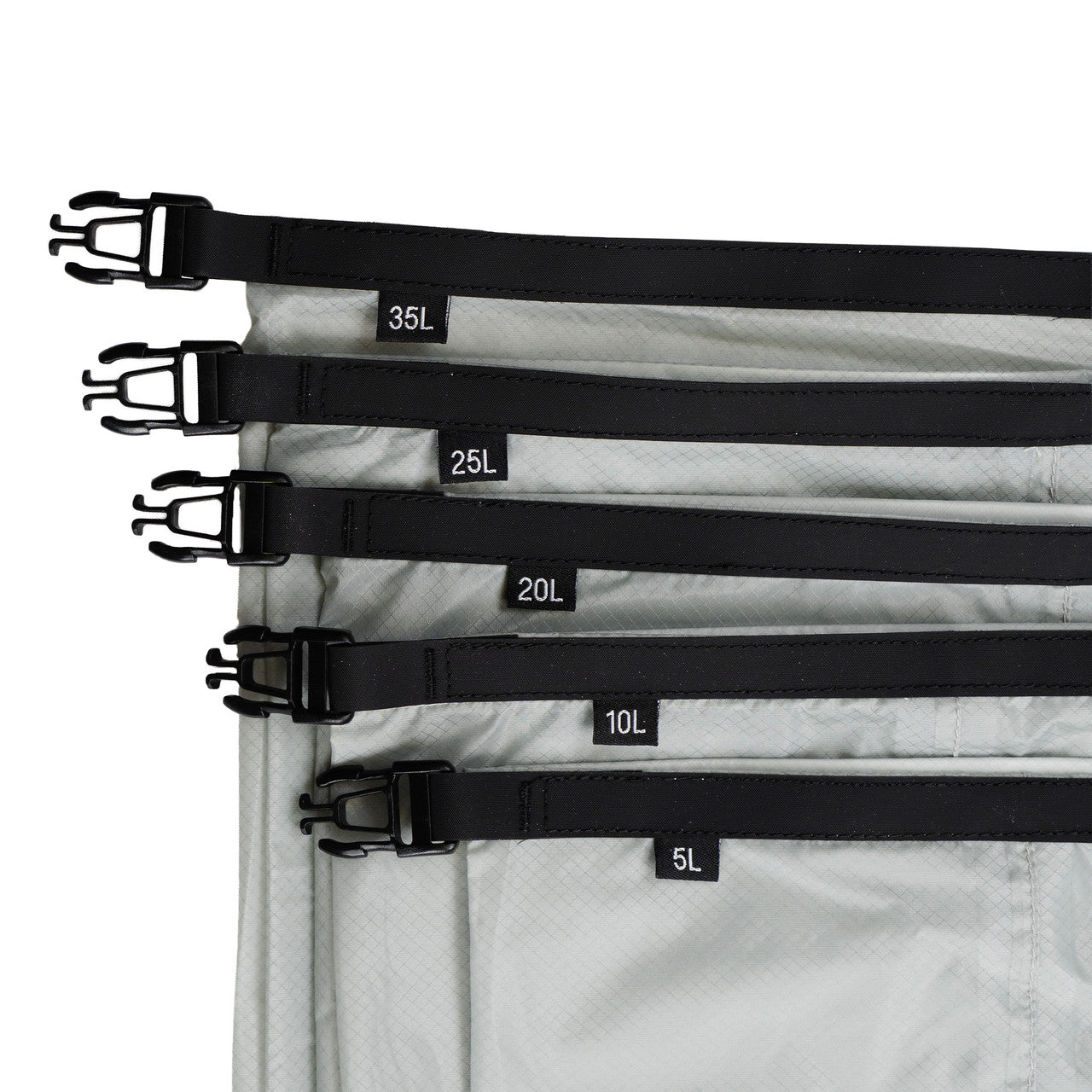 【ENLIGHTENED EQUIPMENT】エンライテンドイクイップメント Roll-Top Dry Stuff Sack ”Gray×Black”